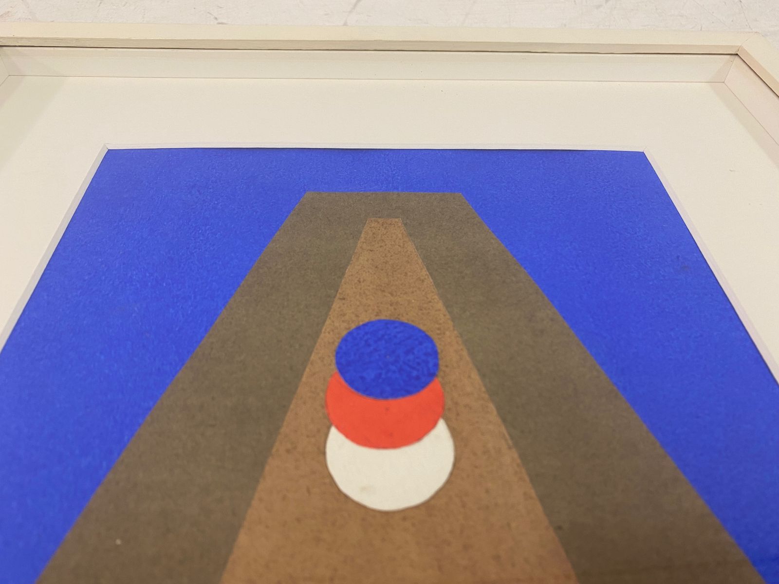 'Pyramide Im Blau' Collage And Gouache By Italo Valenti photo buy