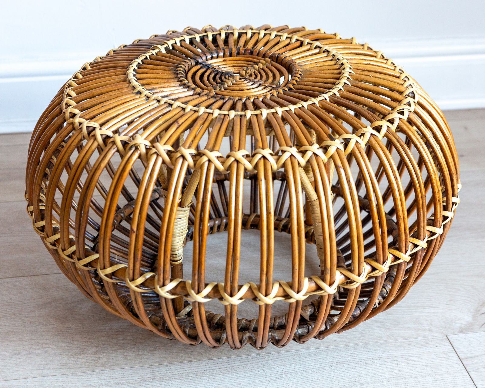 photo buy Franco Albini And Janine Abraham & Dirk Jan Rol Sunburst Chair & Lobster Pot Ottoman Footstool 1950s Mcm