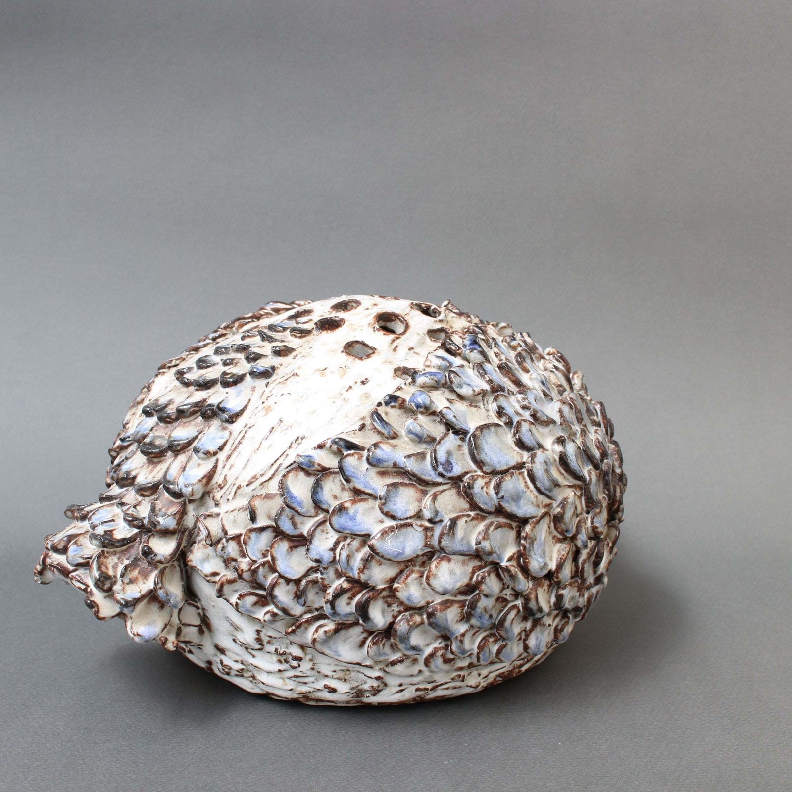 Vintage French Ceramic Bird Flower Vase By Albert Thiry (Circa 1970s) photo 2400.0