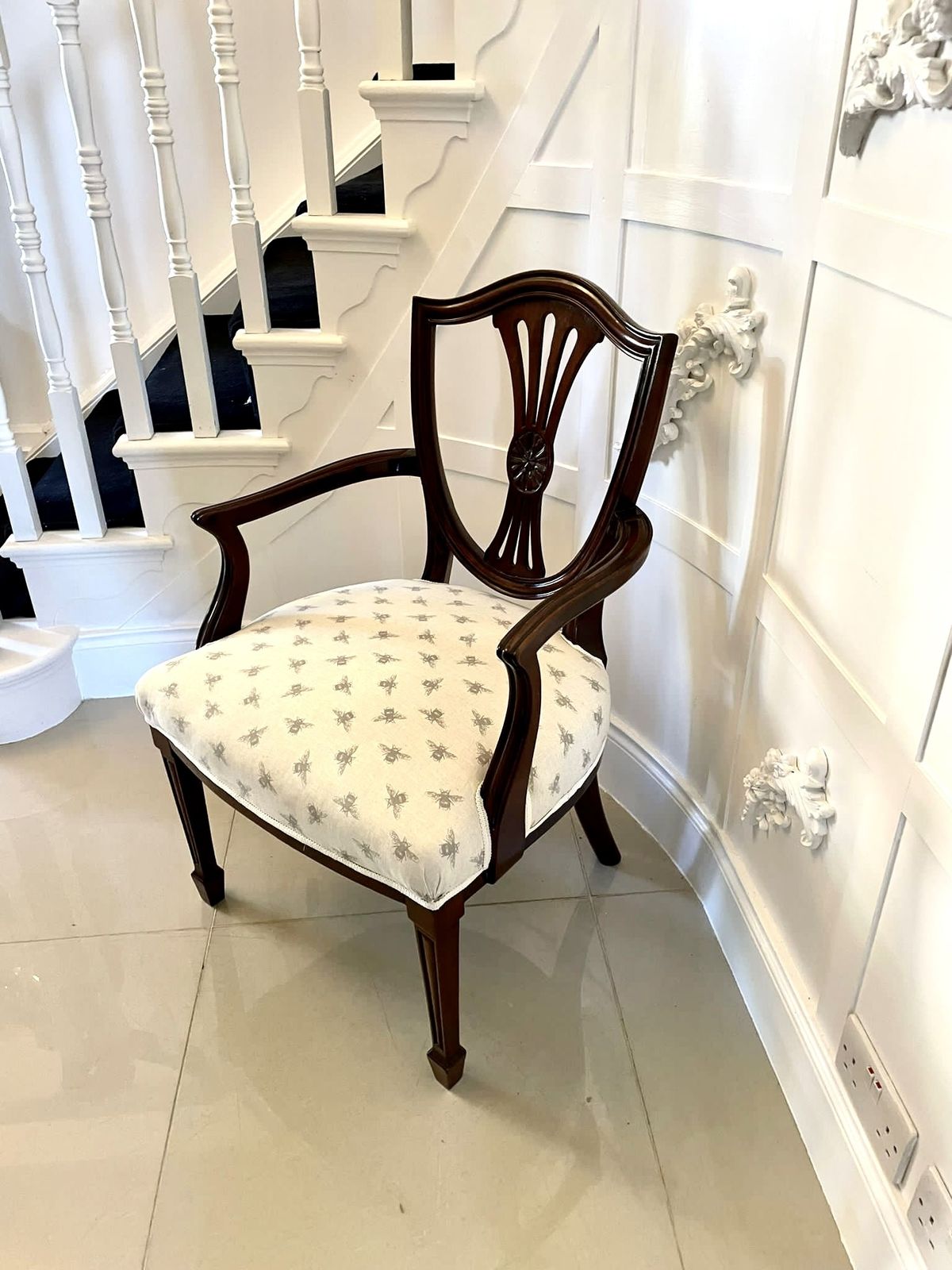 Antique Hepplewhite Style Mahogany Armchair photo buy
