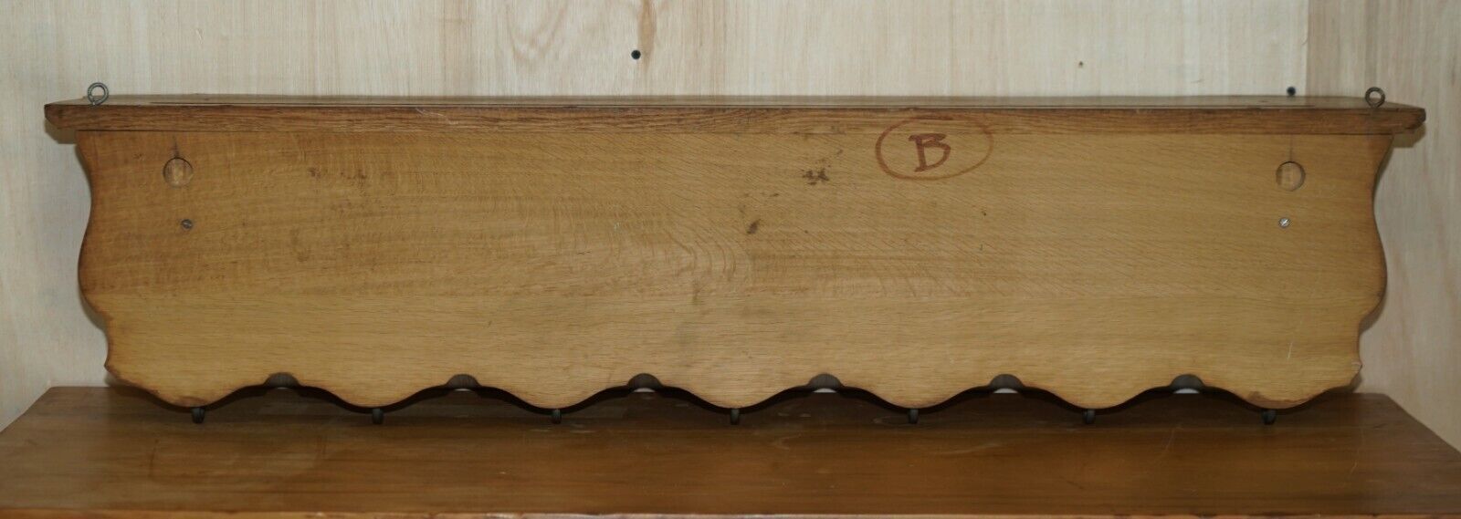 photo furniture Lovely Dutch Fine Cherub Carved Oak Coat Hat Scarf Wall Rack Hanger Royal Hooks
