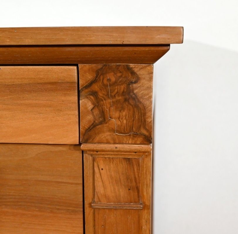photo for sale Small Chest Of Drawers In Solid Walnut, Directoire Period   Early 19th Century