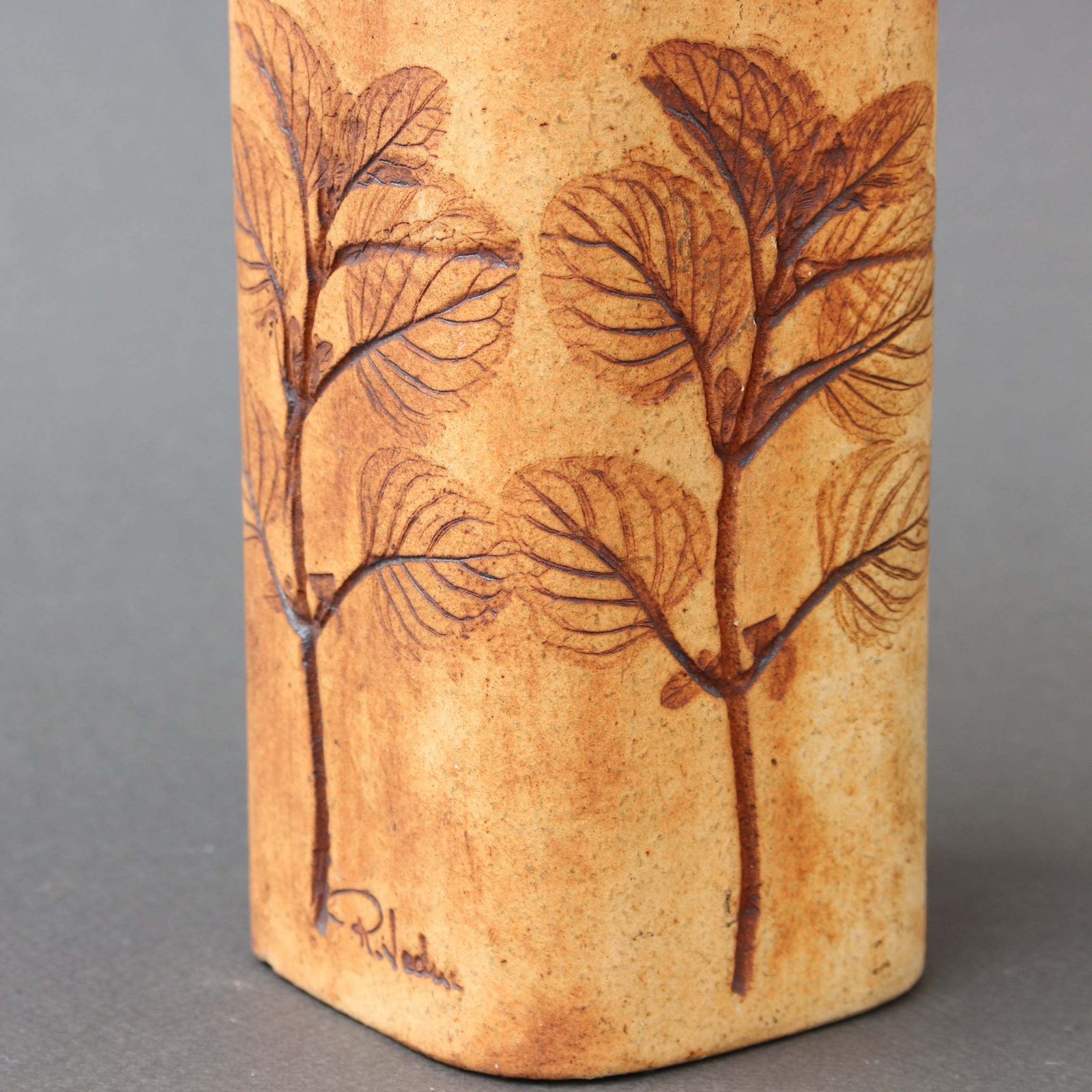 photo furniture Vintage French Ceramic Vase By Raymonde Leduc (Circa 1970s)   Small