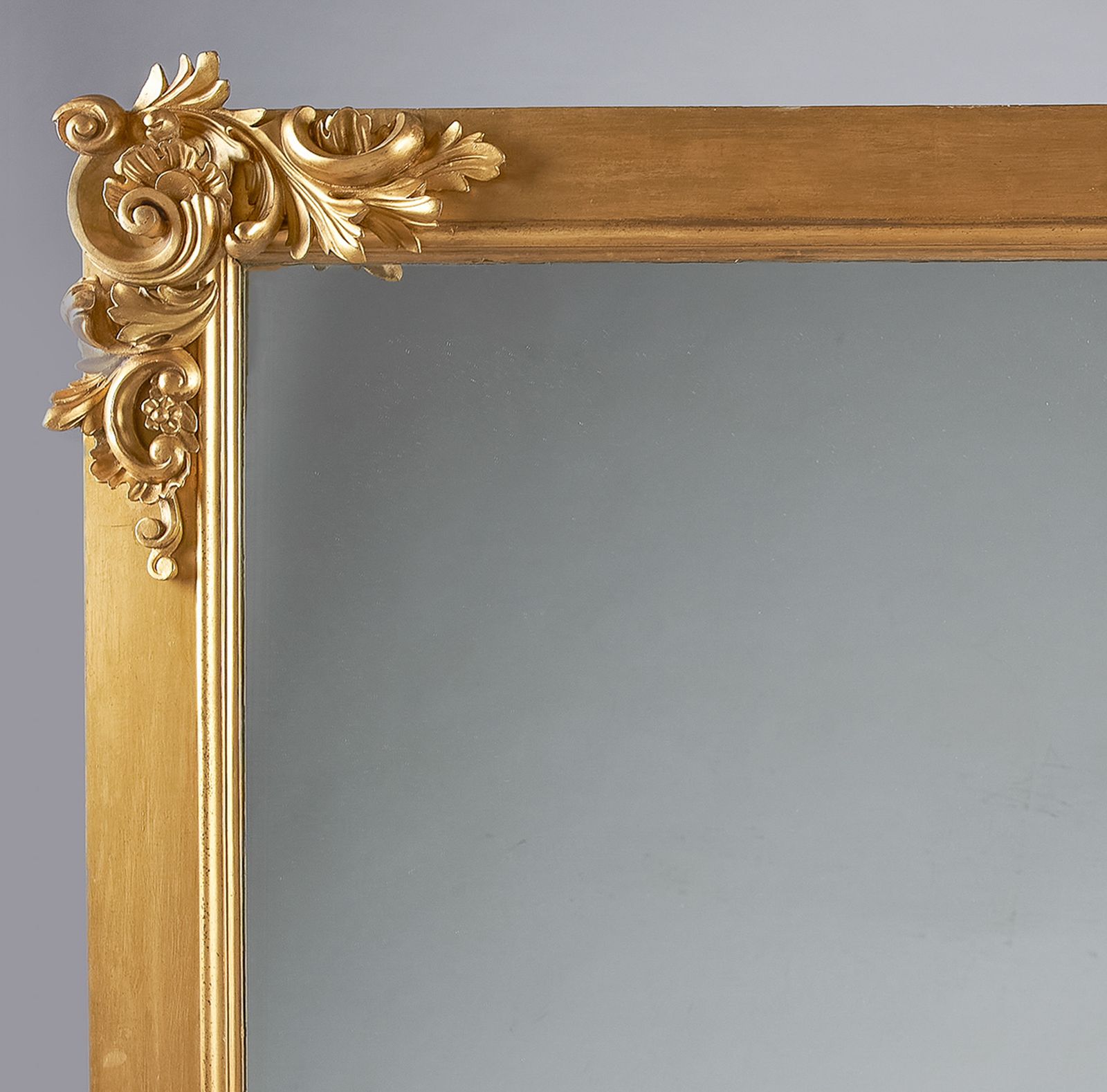 Large 19th Century English Victorian Carved Giltwood Overmantle Mirror photo furniture