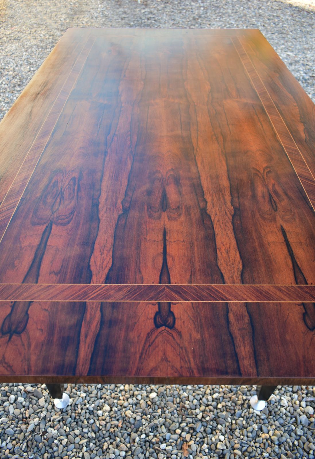 Furniture Mid Century French Rosewood Dining Table photo