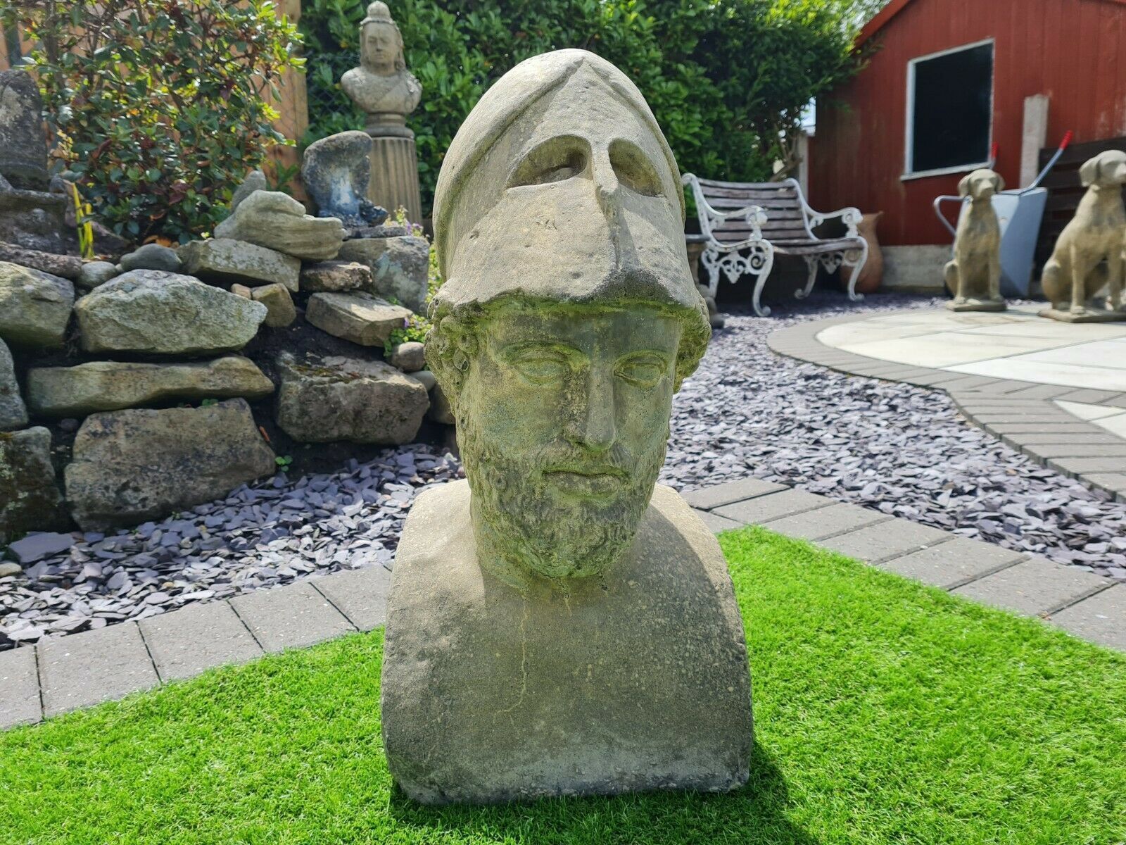 Pericles Greek Statesman !Garden Ornemant English Stone ( Delivery Available Via Our Own Specialist Courier Company 0195. photo furniture