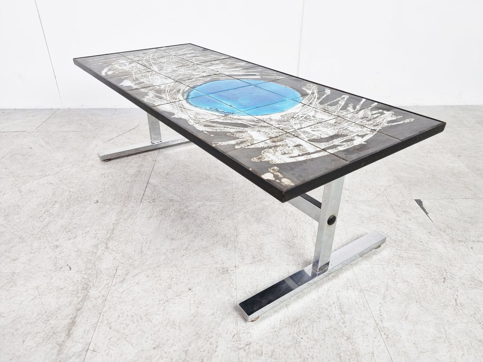 Mid Century Ceramic Coffee Table By Juliette Belarti, 1960s photo buy