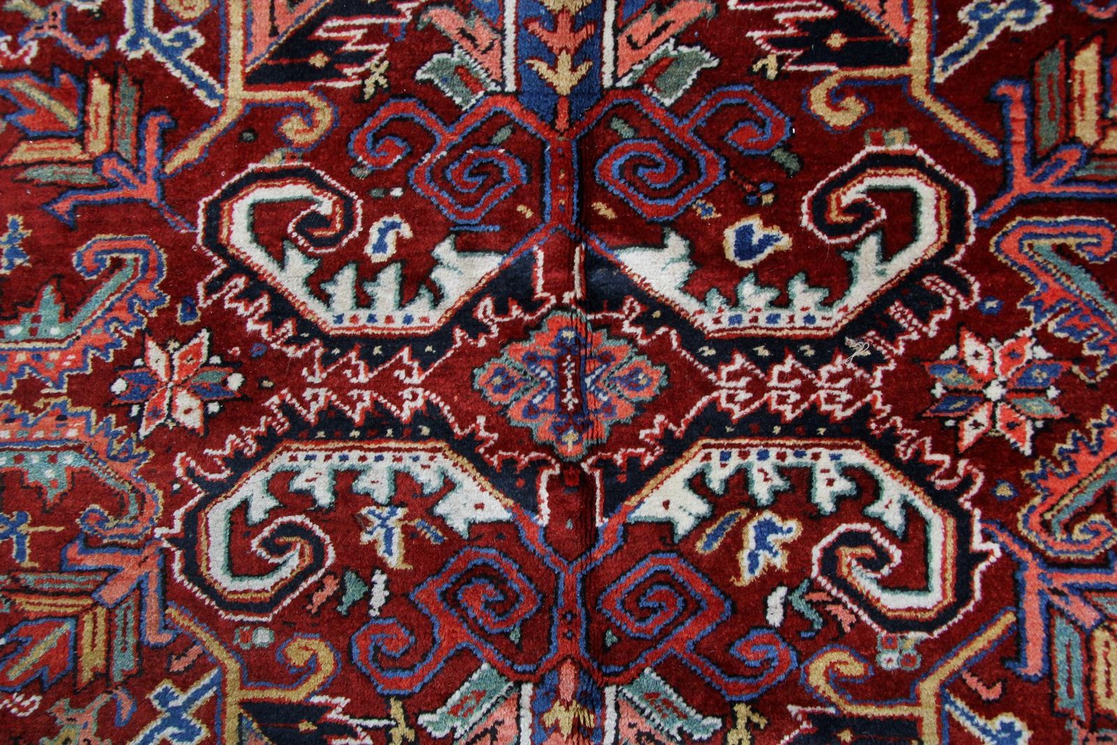 photo for sale Handmade Carpet Rust Oriental Rug Geometric Antique Wool Rug  220x310cm