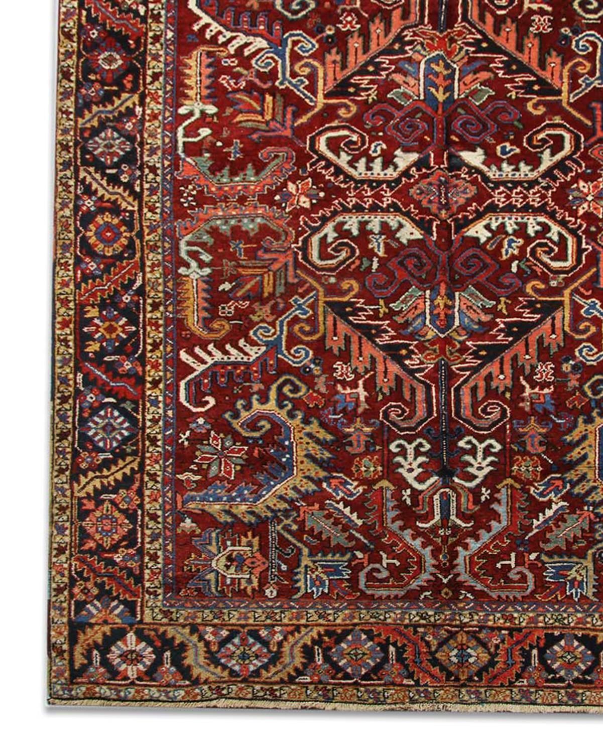 8600.0 Handmade Carpet Rust Oriental Rug Geometric Antique Wool Rug  220x310cm photo