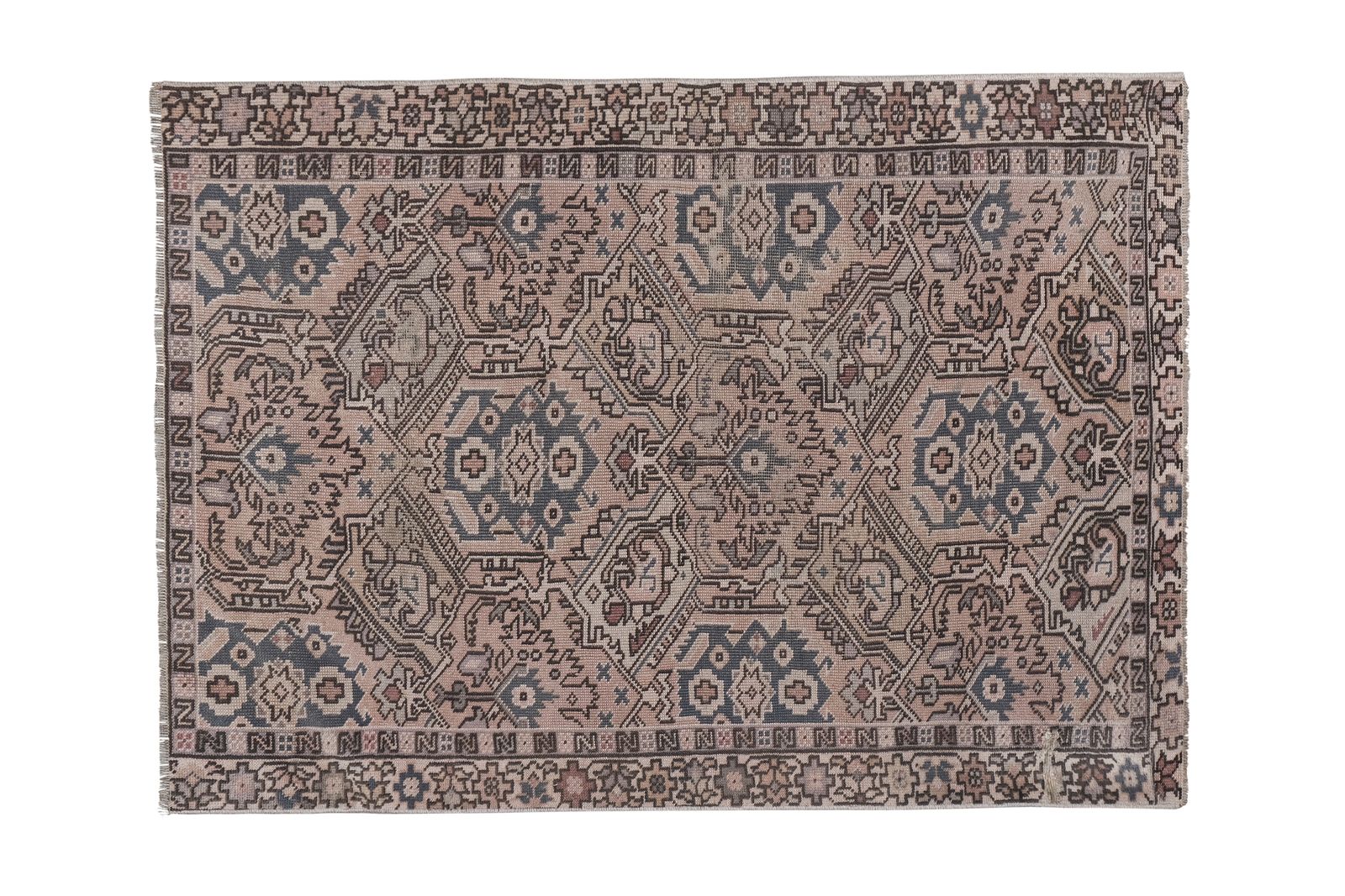 Vintage Caucasian Perpedil Rug 3'3'' X 4'6'' photo furniture