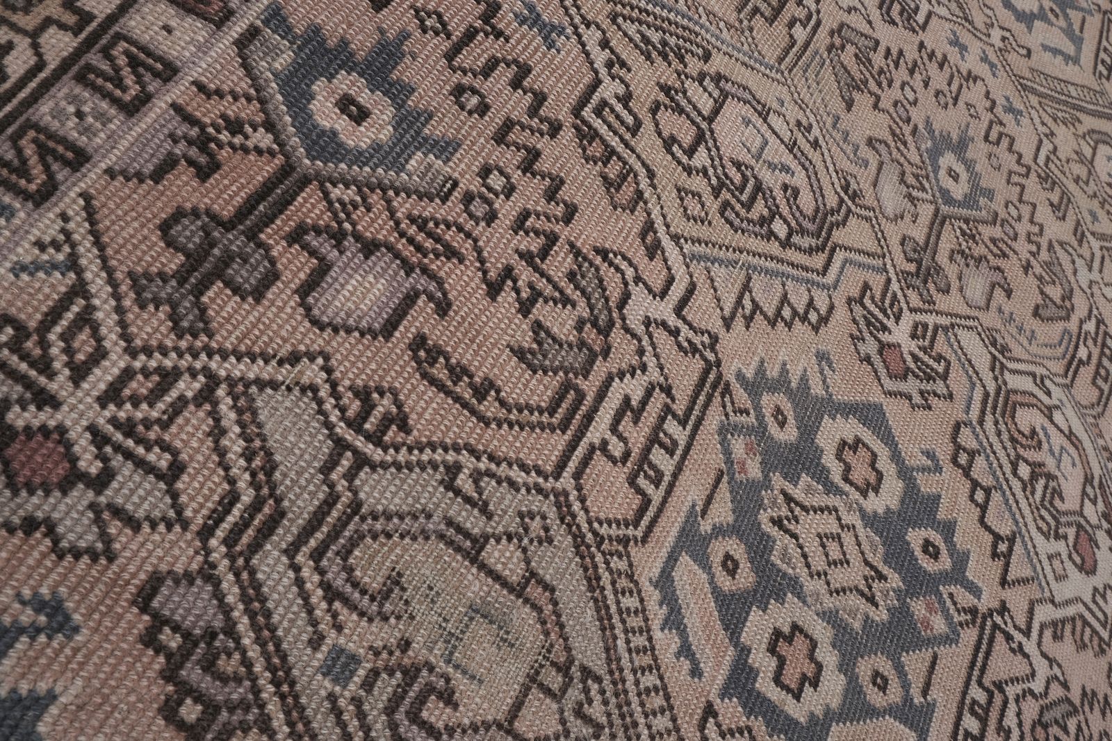 Vintage Caucasian Perpedil Rug 3'3'' X 4'6'' photo buy