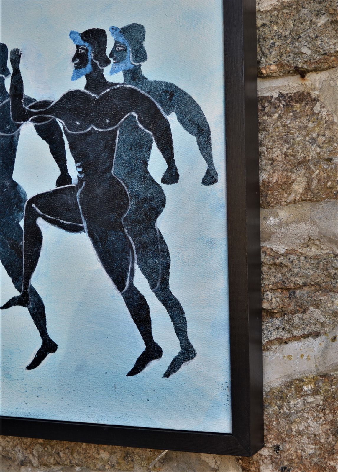 "Olympians" Figurative Oil Painting By Penny Rumble photo for sale