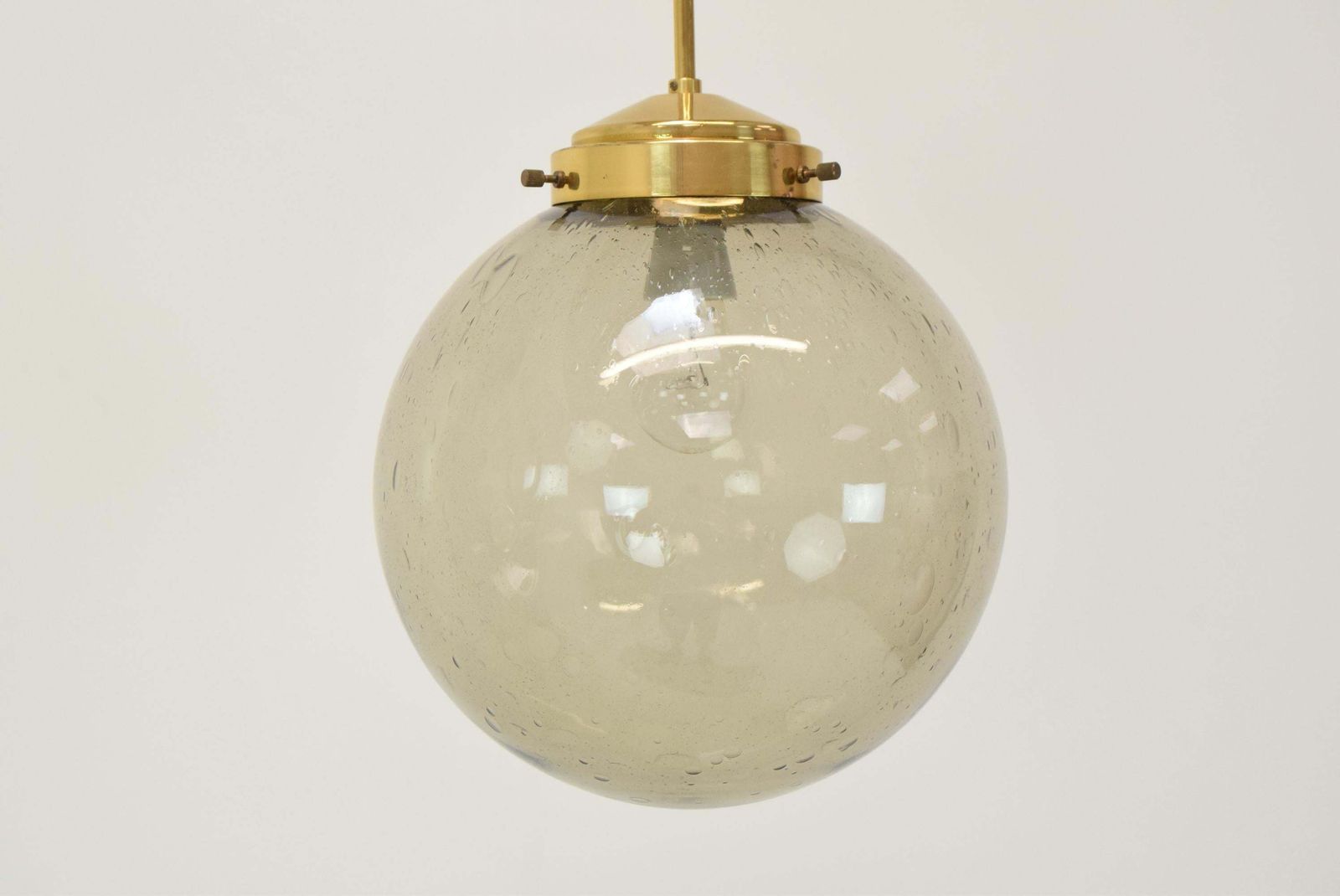 Mid Century Big Glass Pendant/Kamenicky Senov,1970's. photo for sale