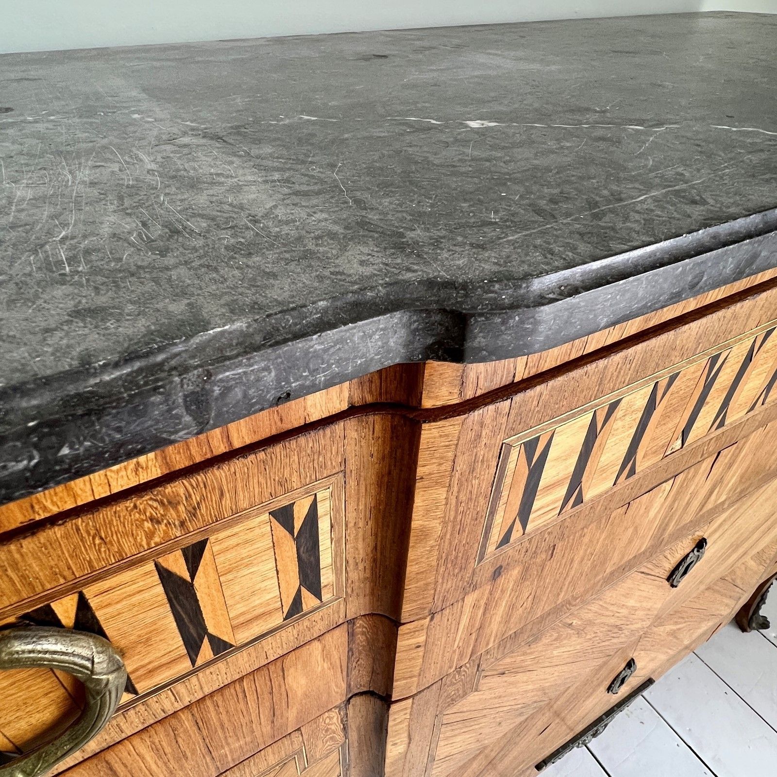Louis XVI Parquetry And Marble Commode photo buy