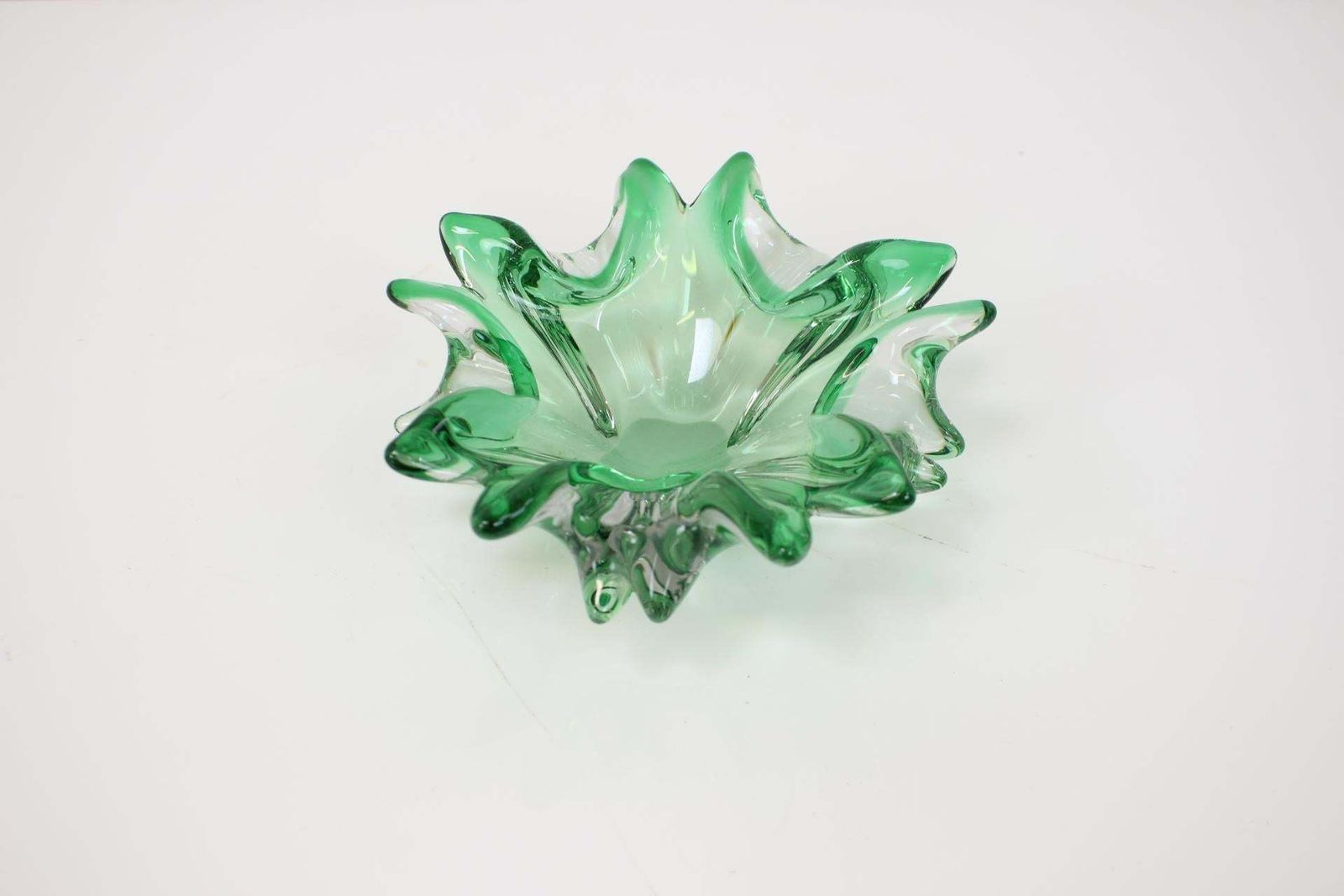 Czech Art Glass Bowl By Josef Hospodka For Chribska Glassworks, 1960's photo for sale