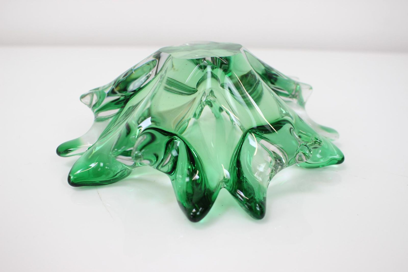 Czech Art Glass Bowl By Josef Hospodka For Chribska Glassworks, 1960's photo 219.0