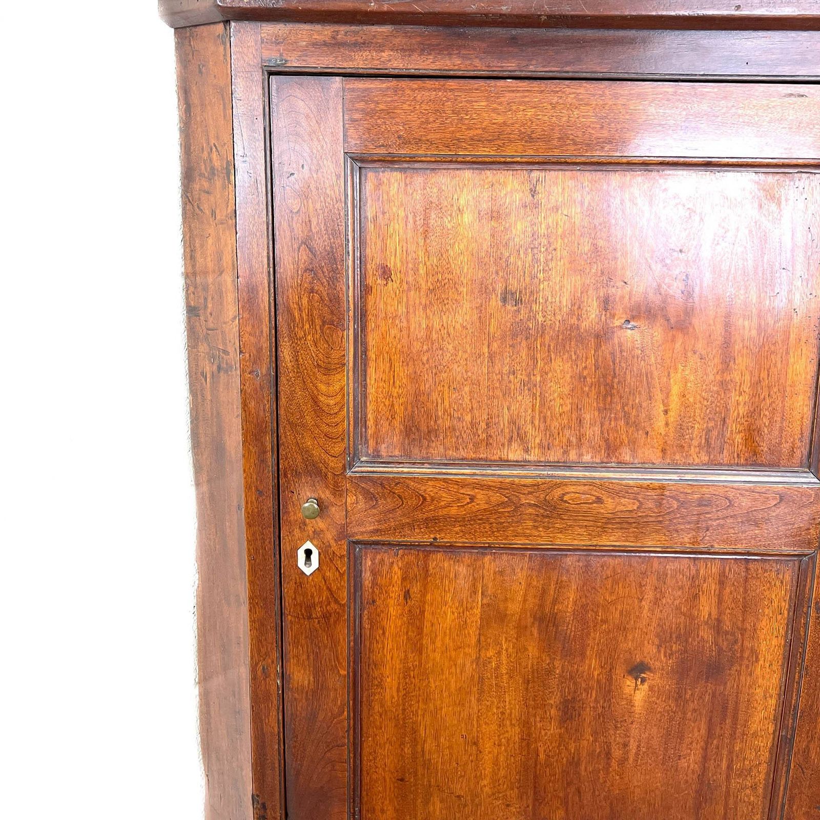 Antique Georgian Fruitwood Corner Cupboard photo for sale