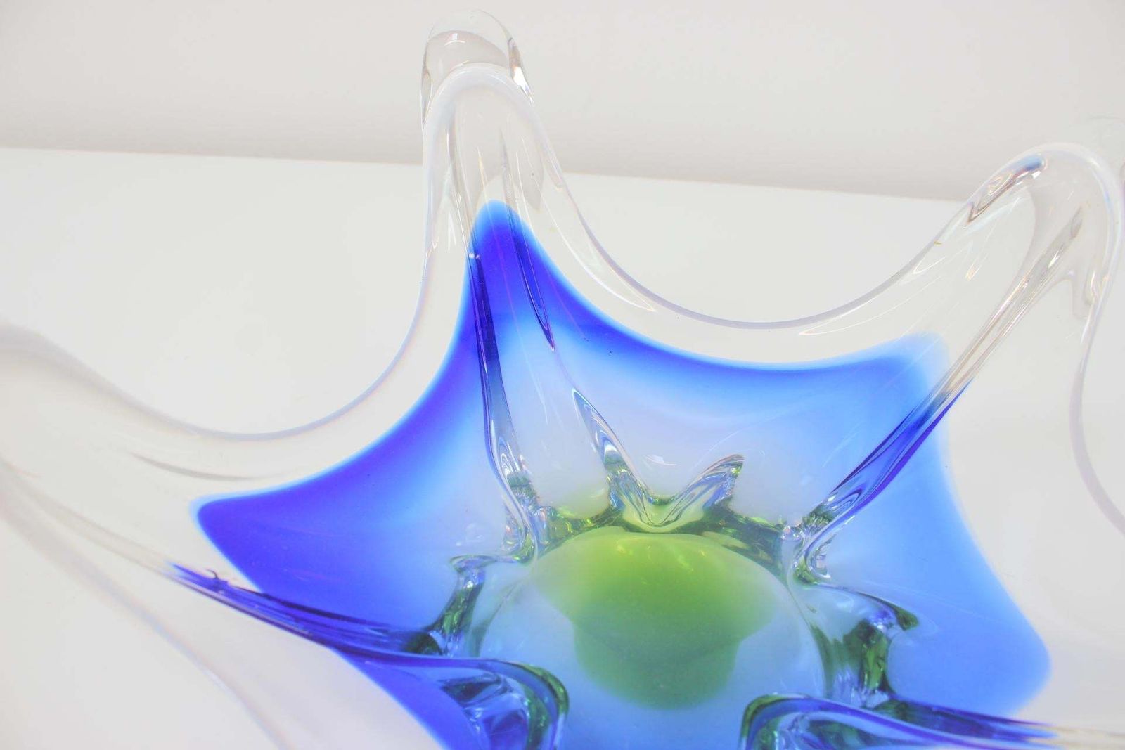 Czech Art Glass Bowl By Josef Hospodka For Chribska Glassworks, 1960's photo buy