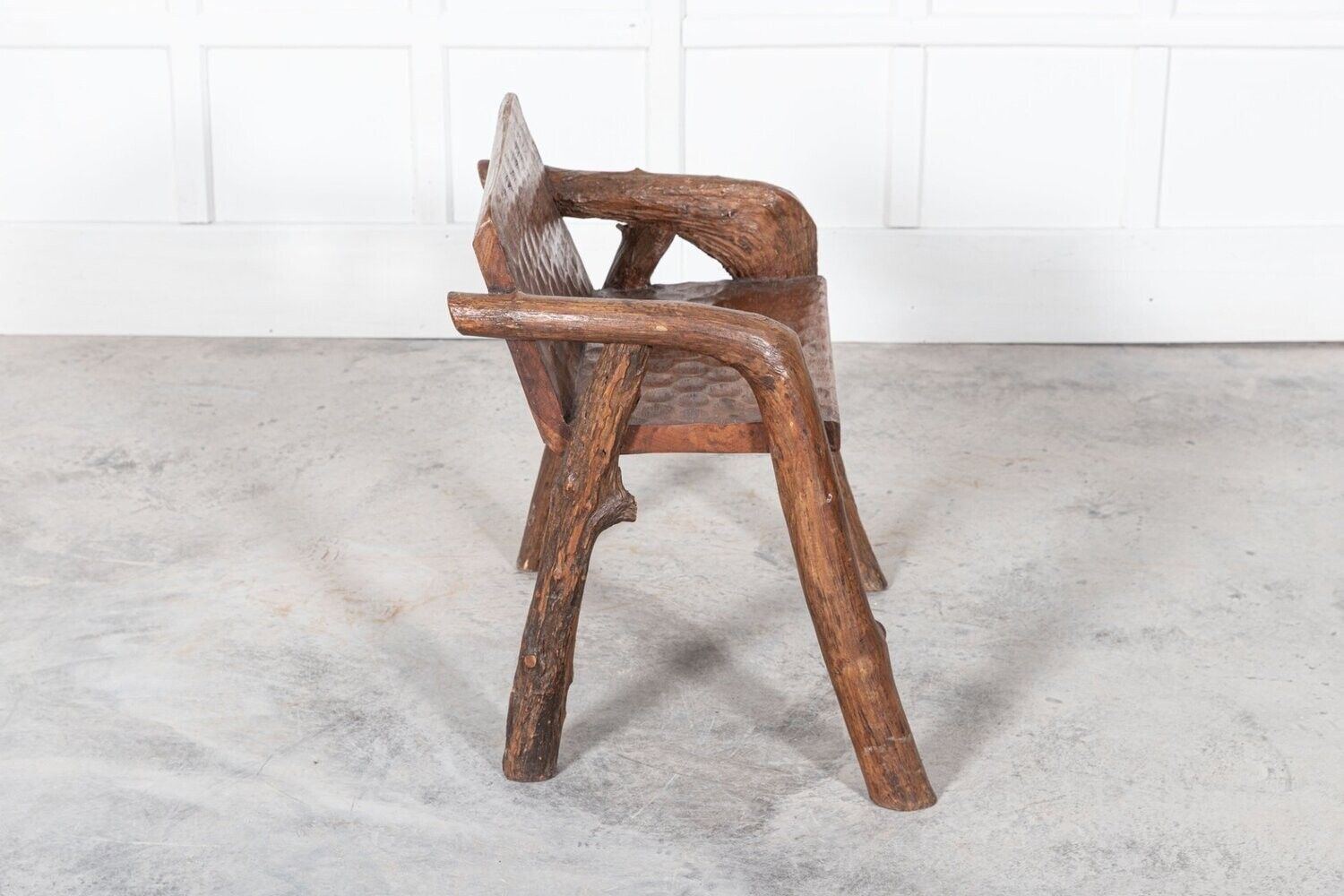 Mid Century Provincial French Fruitwood Root Chair photo buy