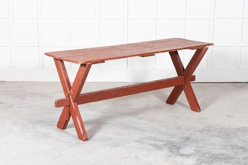 19thc French Gypsy Trestle Table