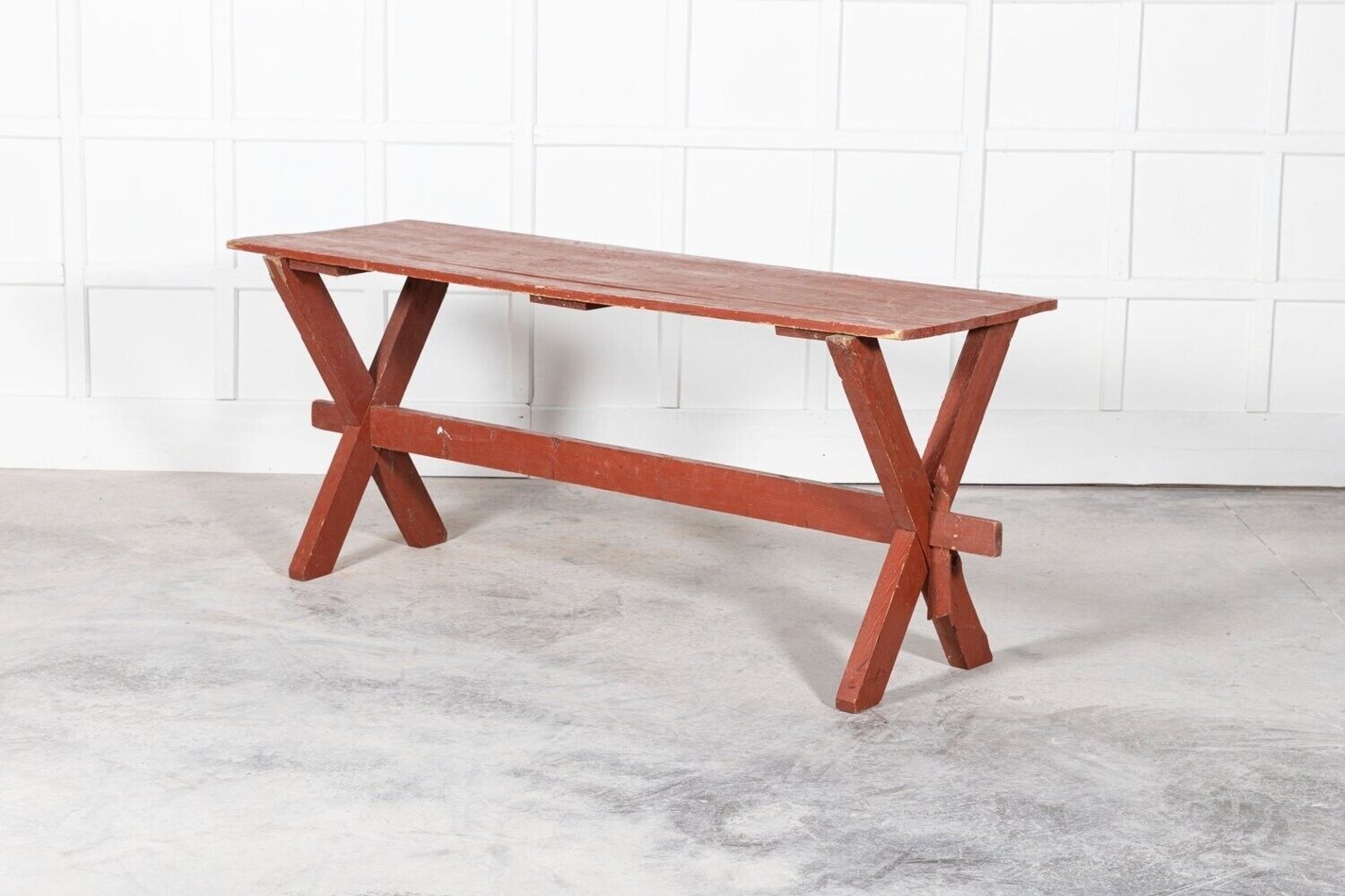 photo for sale 19thc French Gypsy Trestle Table