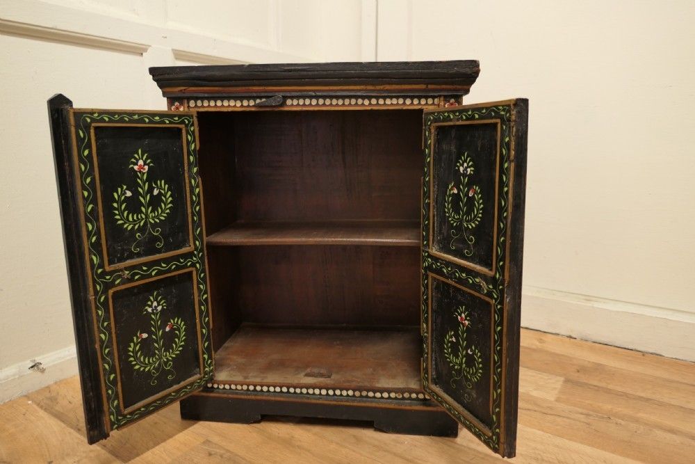 Indian Folk Art Painted Cupboard photo vinterior