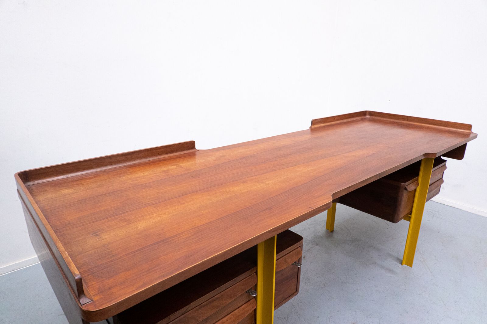Italian Mid Century Modern Desk In Walnut photo 10725.0