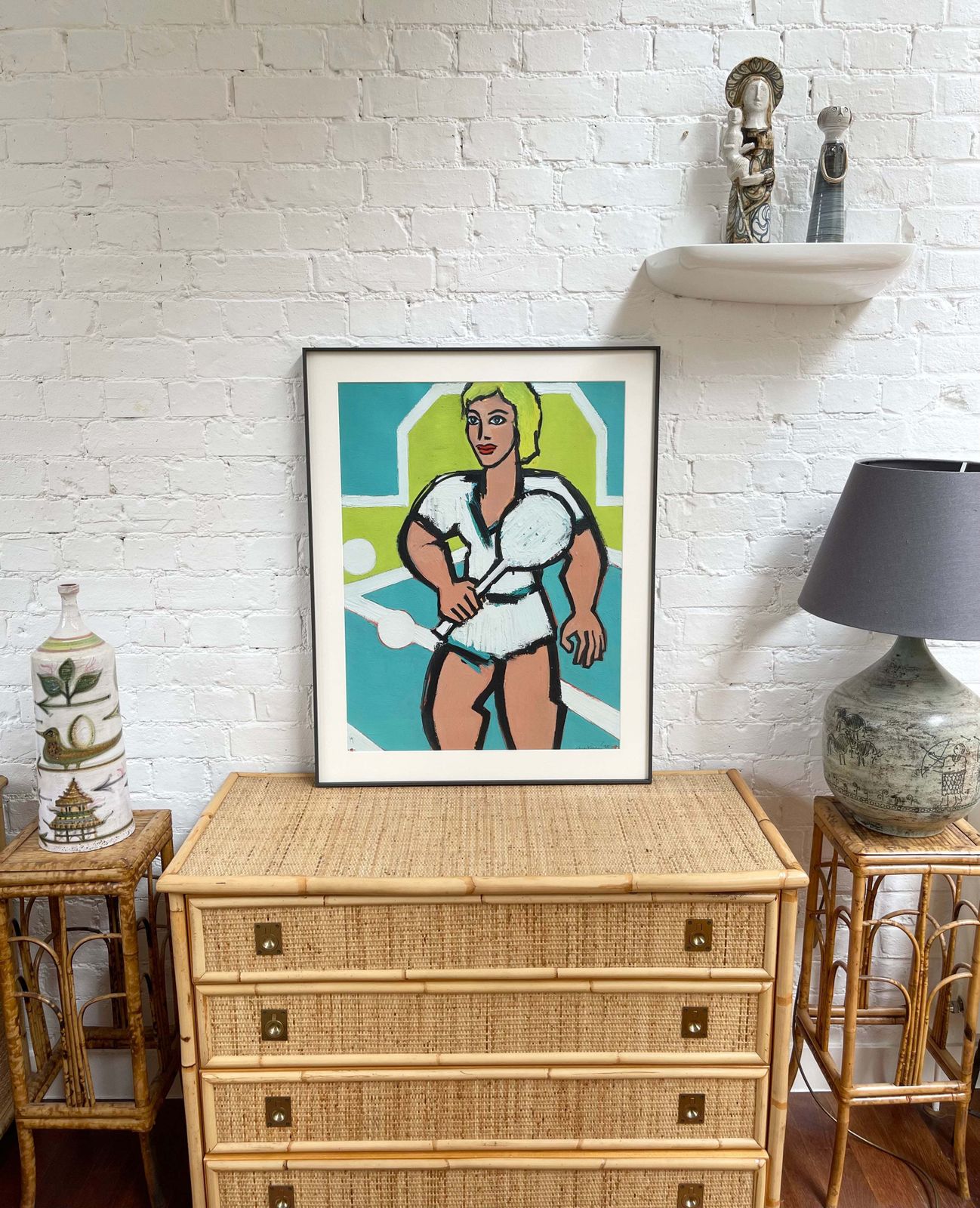 'The Tennis Star' By Luc Martinsen (1995) photo furniture