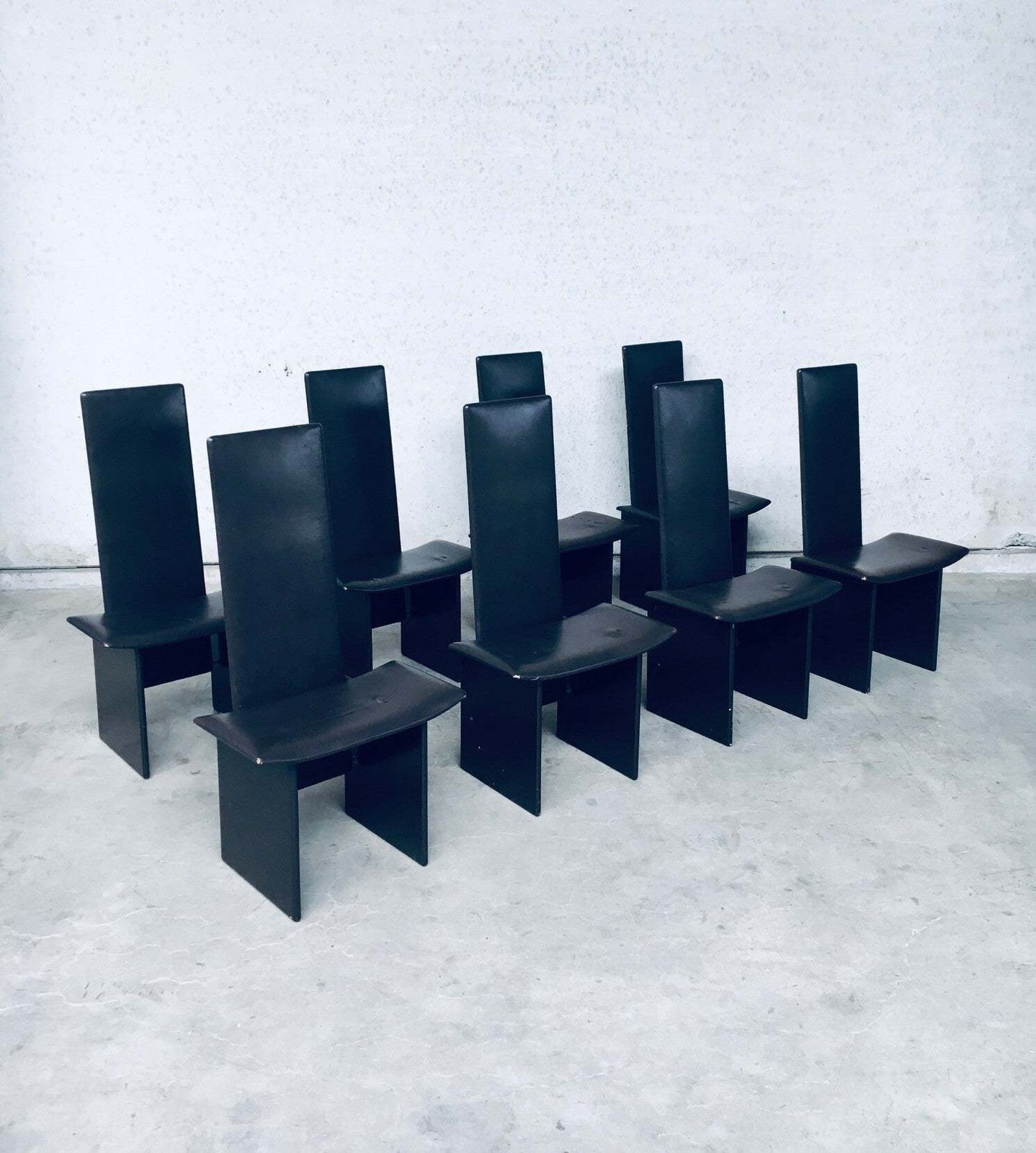 Postmodern Design Rennie Dining Chair Set By Kazuhide Takahama For Simon Gavina, Italy 1980's photo for sale