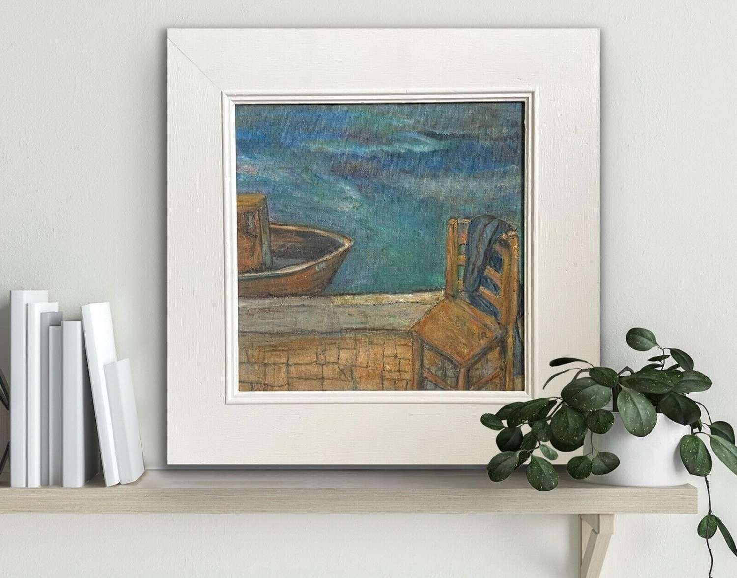 "Home From The Sea" Oil On Board Painting.