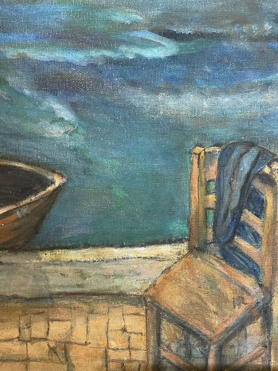 "Home From The Sea" Oil On Board Painting. photo for sale