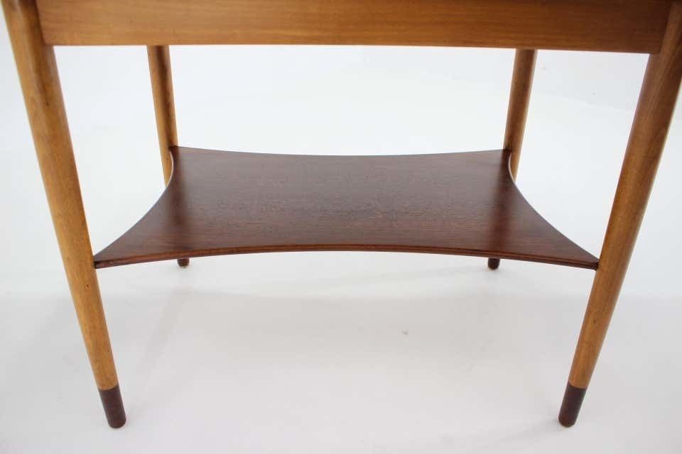 photo for sale 1960s Borge Mogensen Teak And Oak Coffee Table For Soborg Mobelfabric ,Denmark