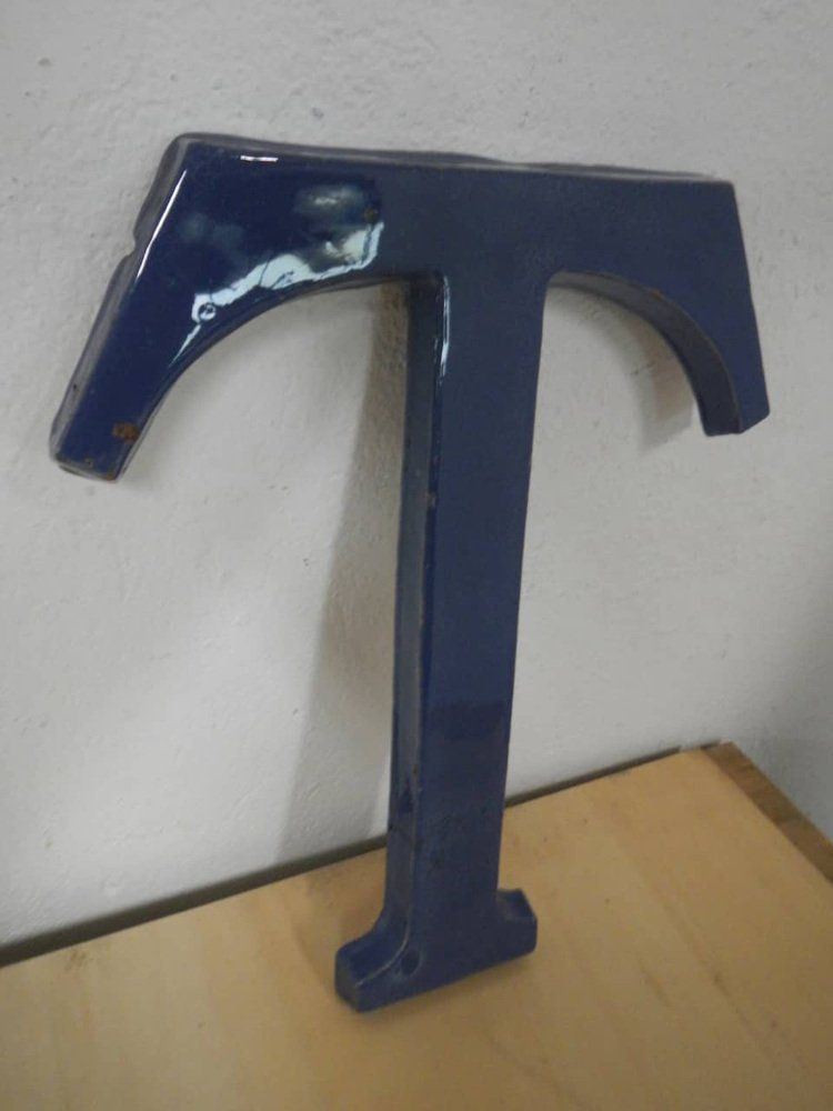 Letter T In Terracotta, 1940, 1940s photo vinterior