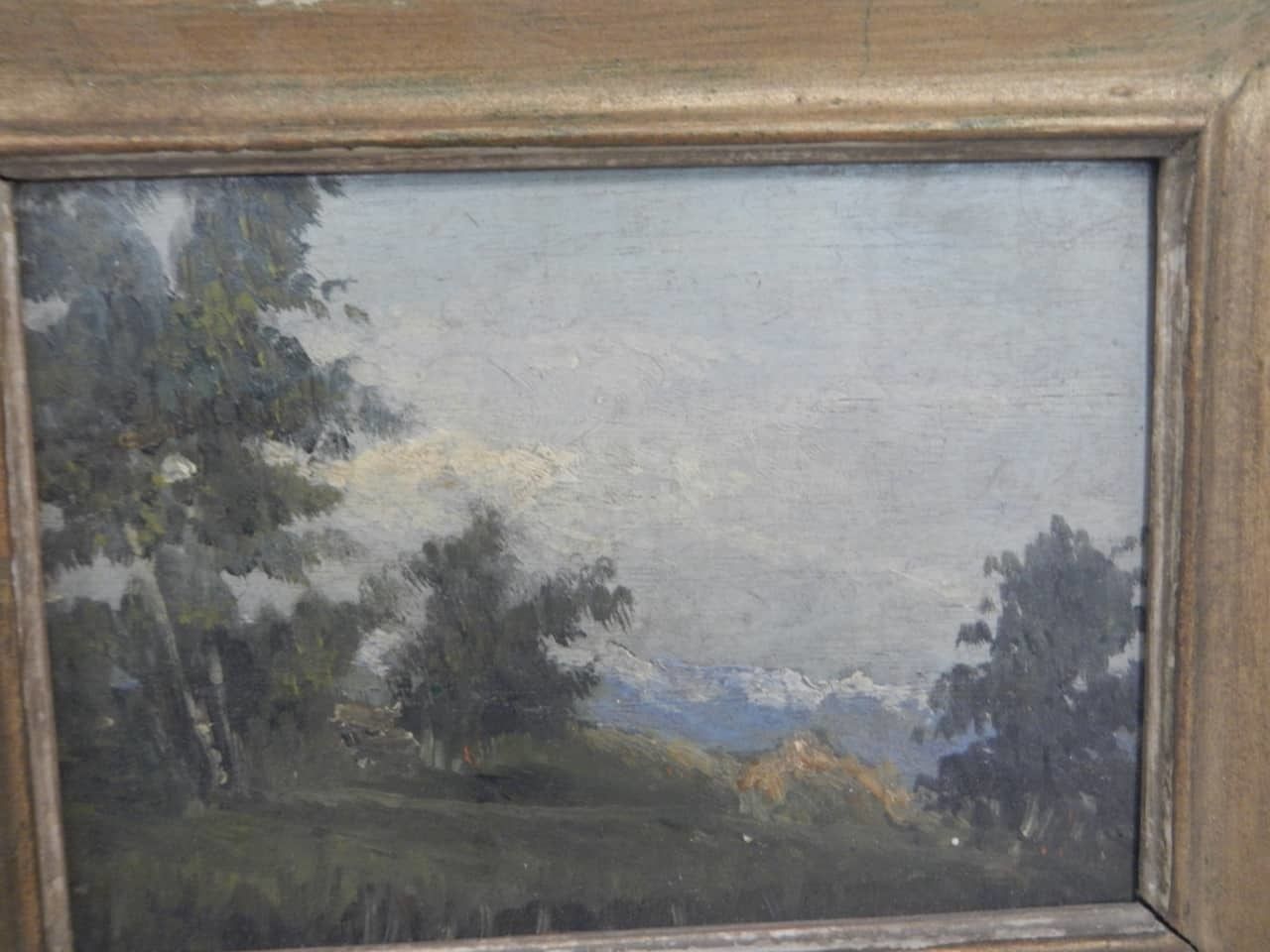 Italy Mountains Oil Painting 1941