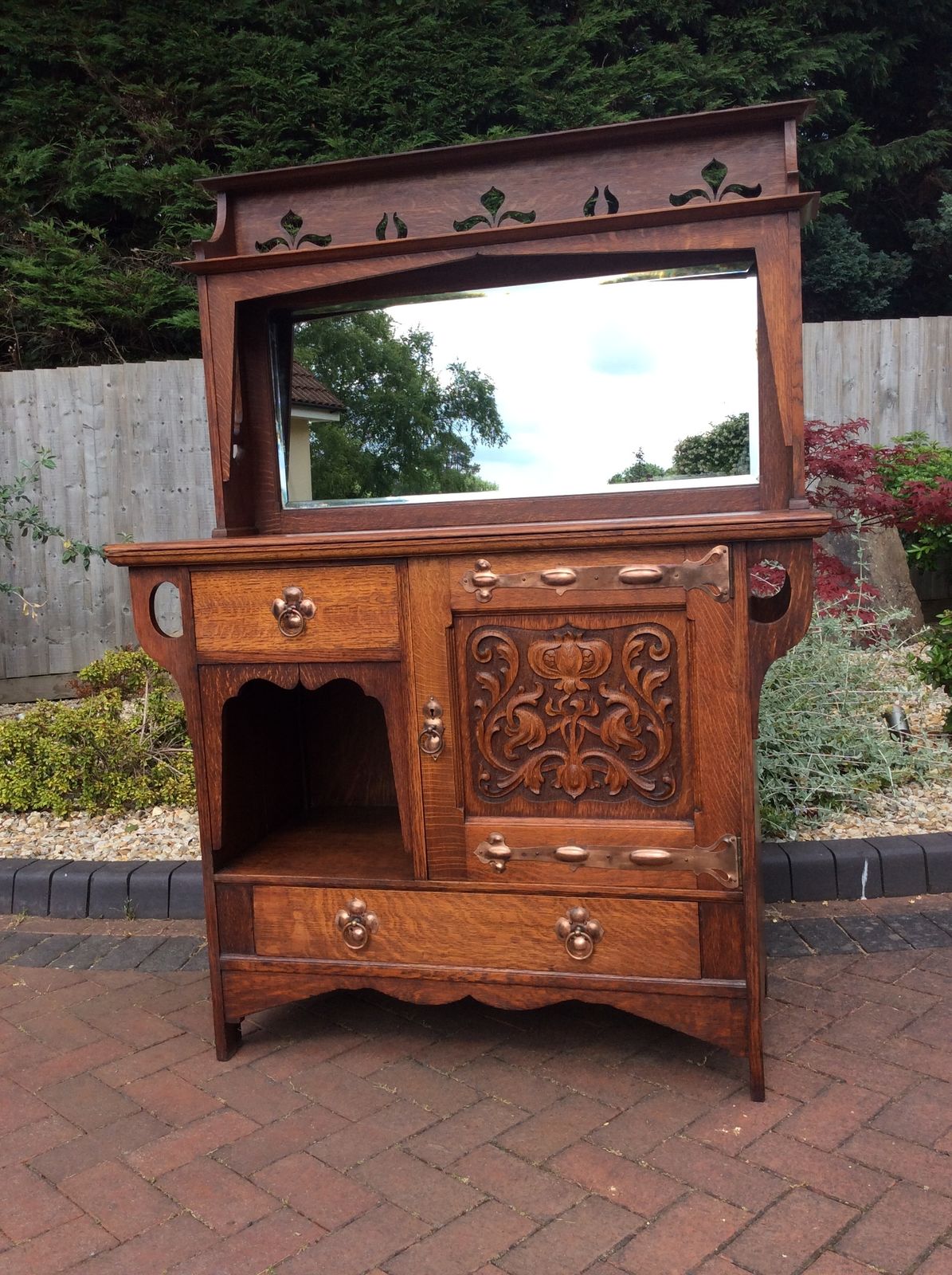 Arts And Crafts Sideboard By Shapland And Petter 1900's