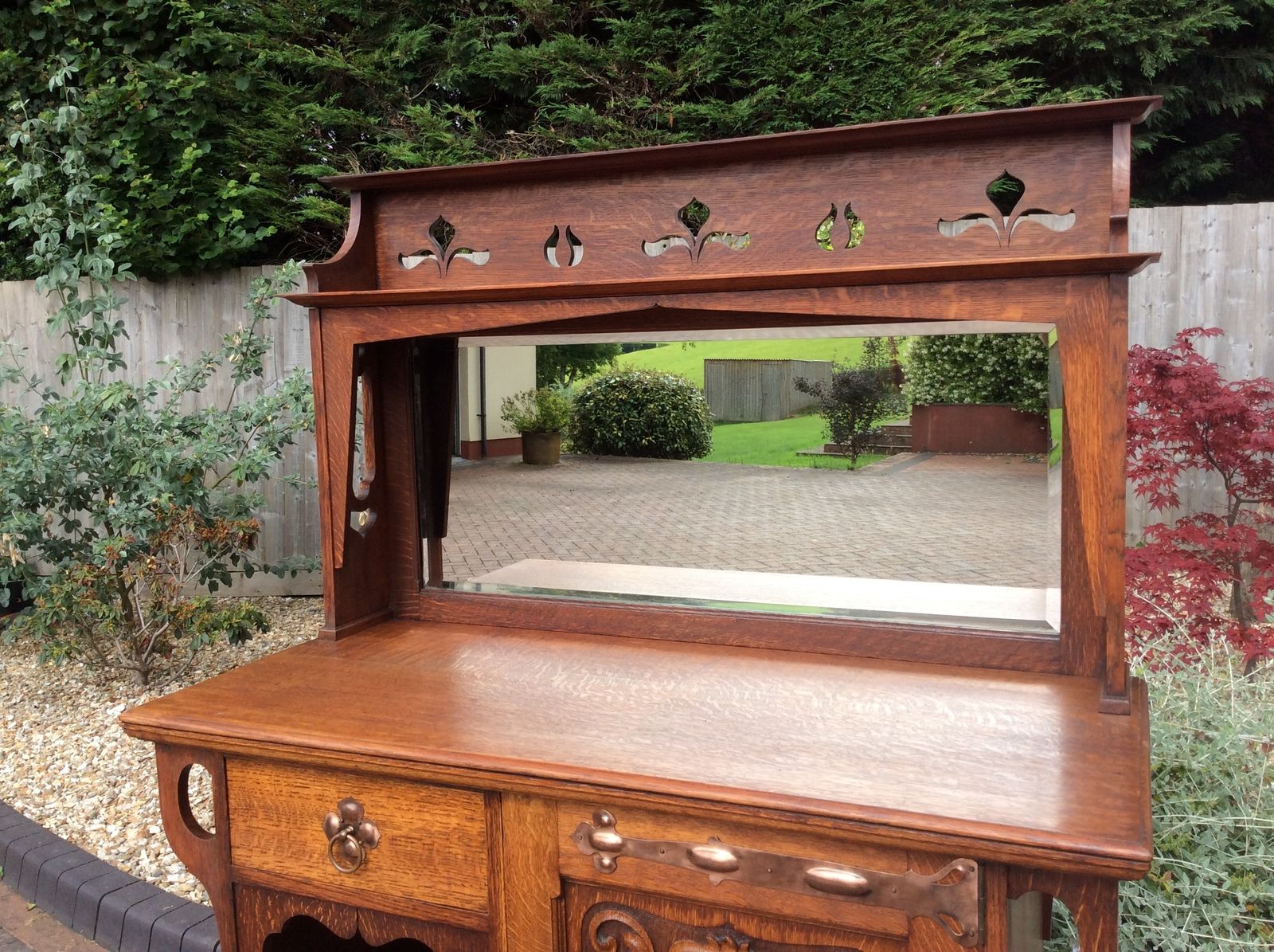 Arts And Crafts Sideboard By Shapland And Petter 1900's photo furniture