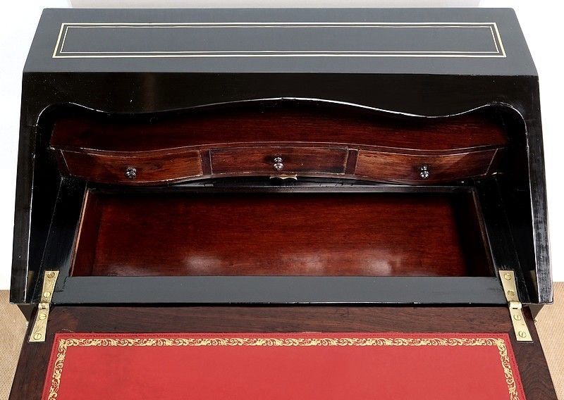 photo vintage Small Lady's Desk, Louis XV Style, Napoleon III Period, Mid 19th Century