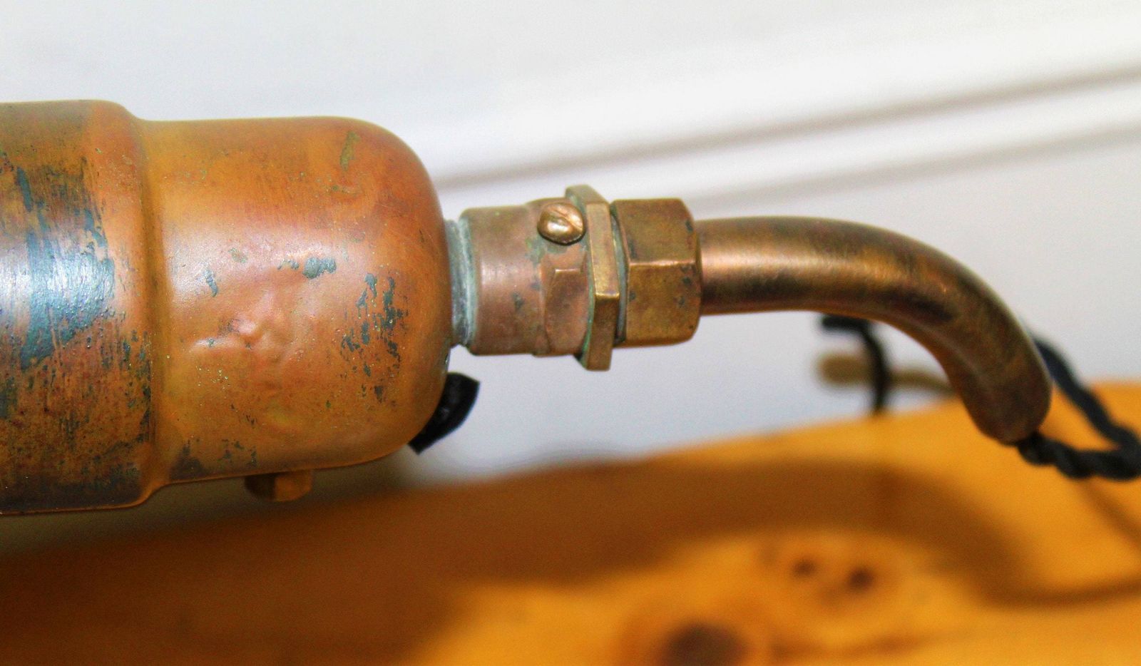 Antique Bozal Cooper Floodlight Industrial Light Retro Antique Lamp Lighting Mancave Spotlight Metal Desk Office Vintage photo buy