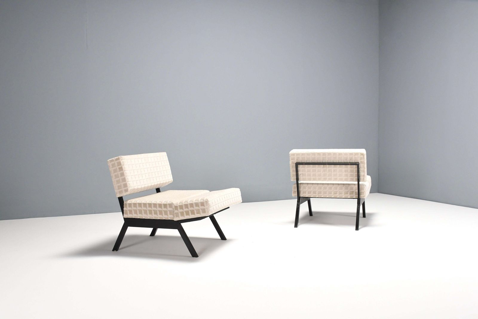 Set Italian Of ‘Panchetto’ Reclining Chairs By Rito Valla For Ipe, Italy 1960s photo vinterior