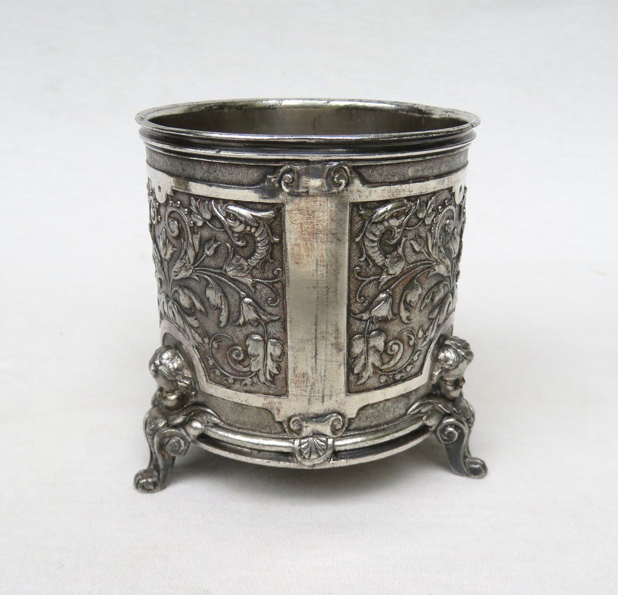 photo furniture Tin Wine Bottle Stand By A. Reith, 1880s, Set Of 2
