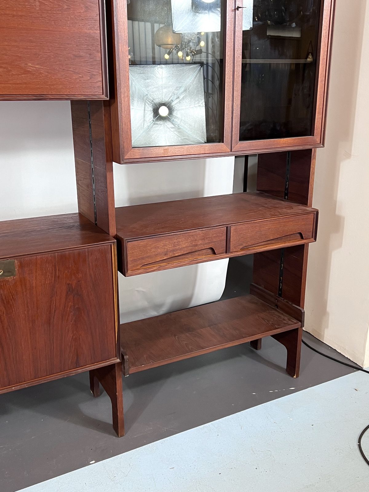photo furniture Mid Century Modular Bookcase By Edmondo Palutari For Dassi, Italy, 1950s