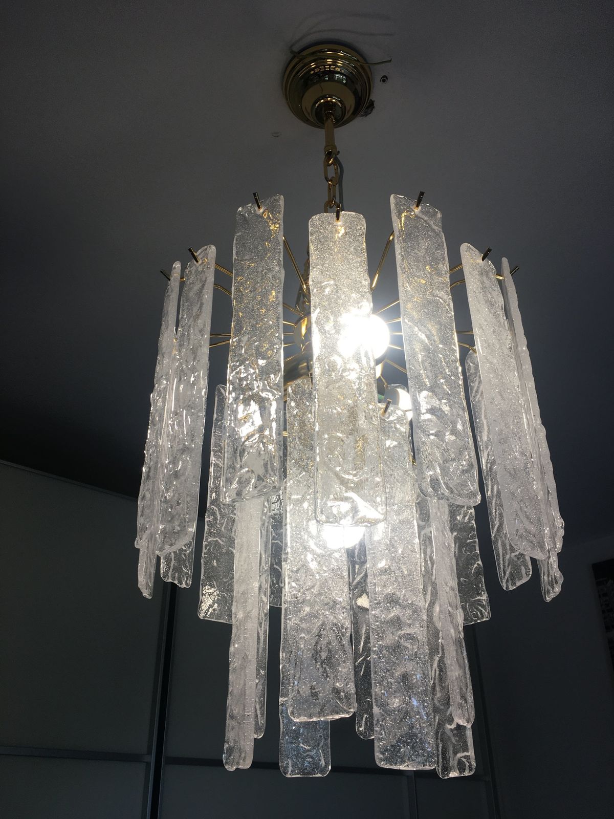 photo furniture Impressive Murano Glass Sputnik Chandelier Listello Like Mazzega Zuccheri Venini Barovier Style