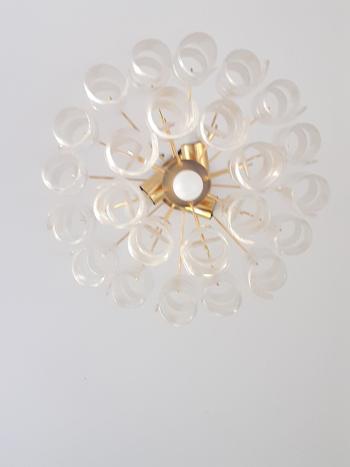Impressive Murano Glass Sputnik Chandelier Virgola Like Mazzega Zuccheri Venini Barovier Style photo buy