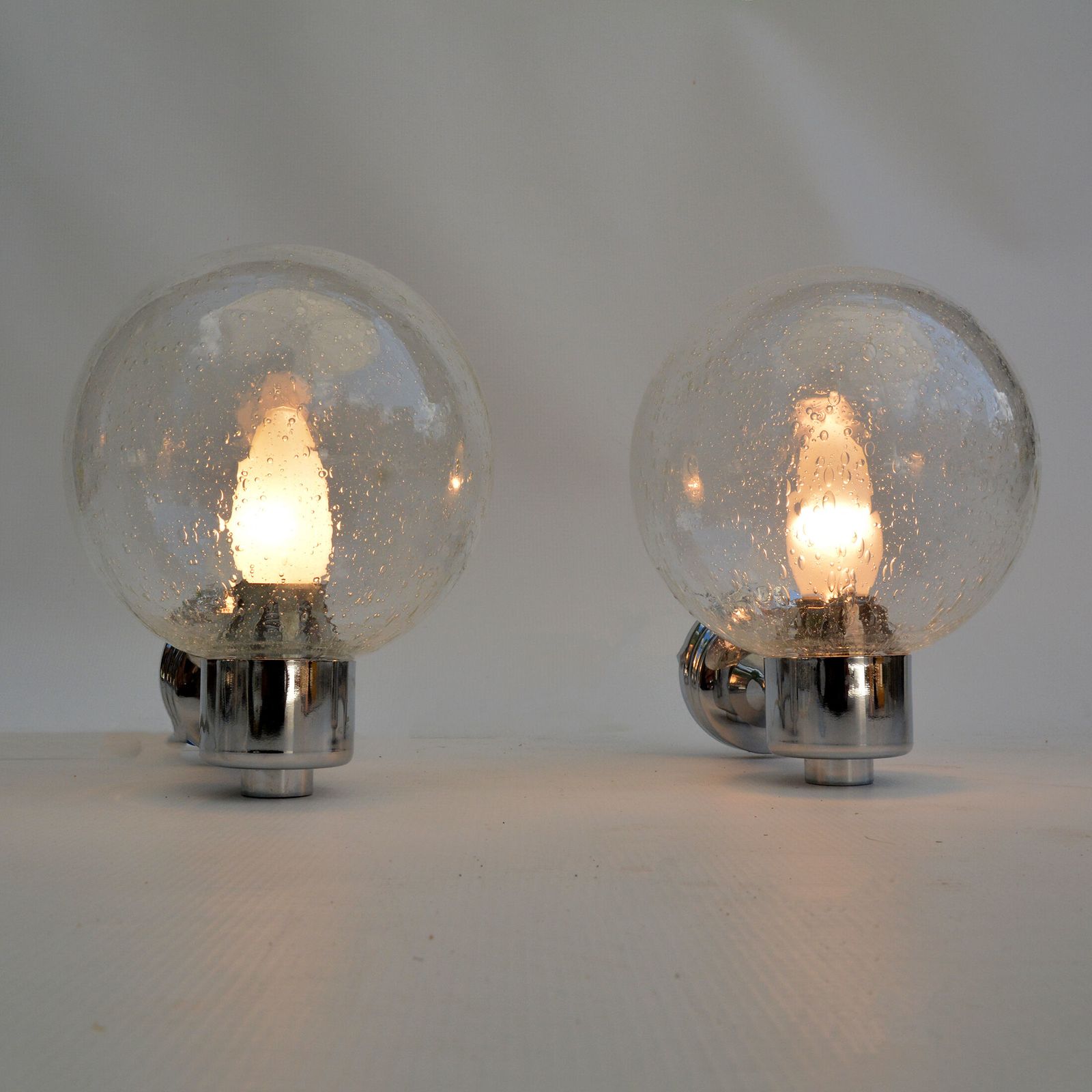 1980s Pair Of Wall Lamps, Karl Lenz, Germany photo furniture