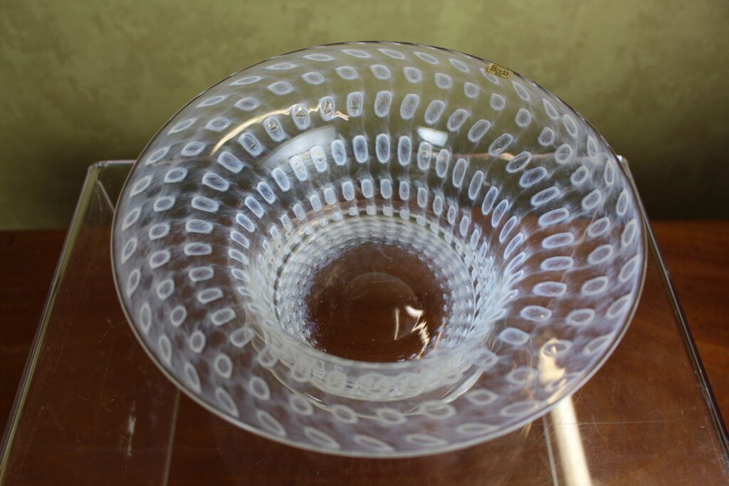 1960’s Cirrus Glass Bowl By Bertil Vallien For Boda Afors photo furniture