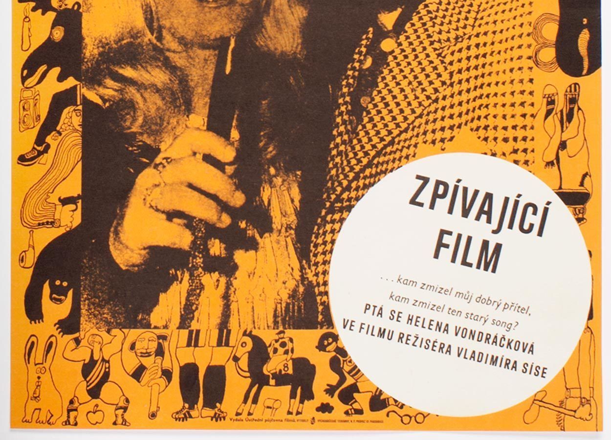 Movie Poster, Singing Film, Petr Sís, 1973 photo furniture