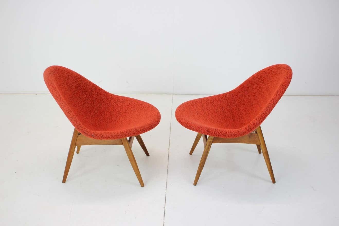 1960s Pair Of Miroslav Navratil Armchairs Czechoslovakia photo buy
