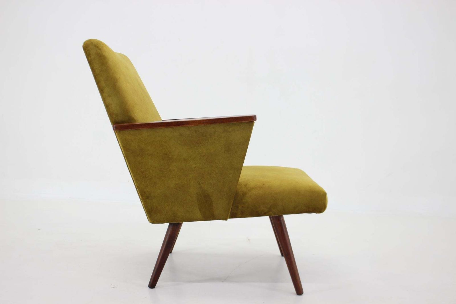 1960s Refurbished Beech Armchair, Czechoslovakia photo furniture