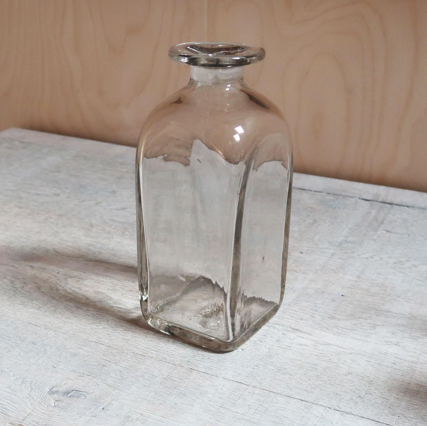 Antique Square Shaped Glass Carafe. English, 19th Century photo furniture