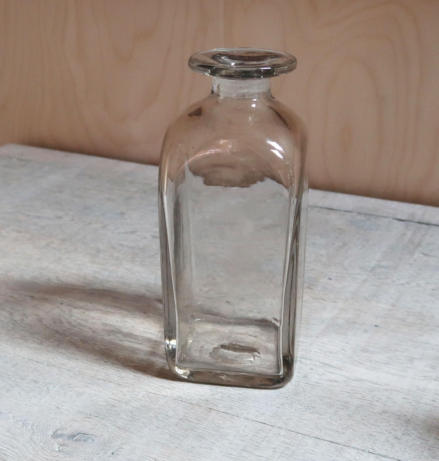 Antique Square Shaped Glass Carafe. English, 19th Century photo Home Decor